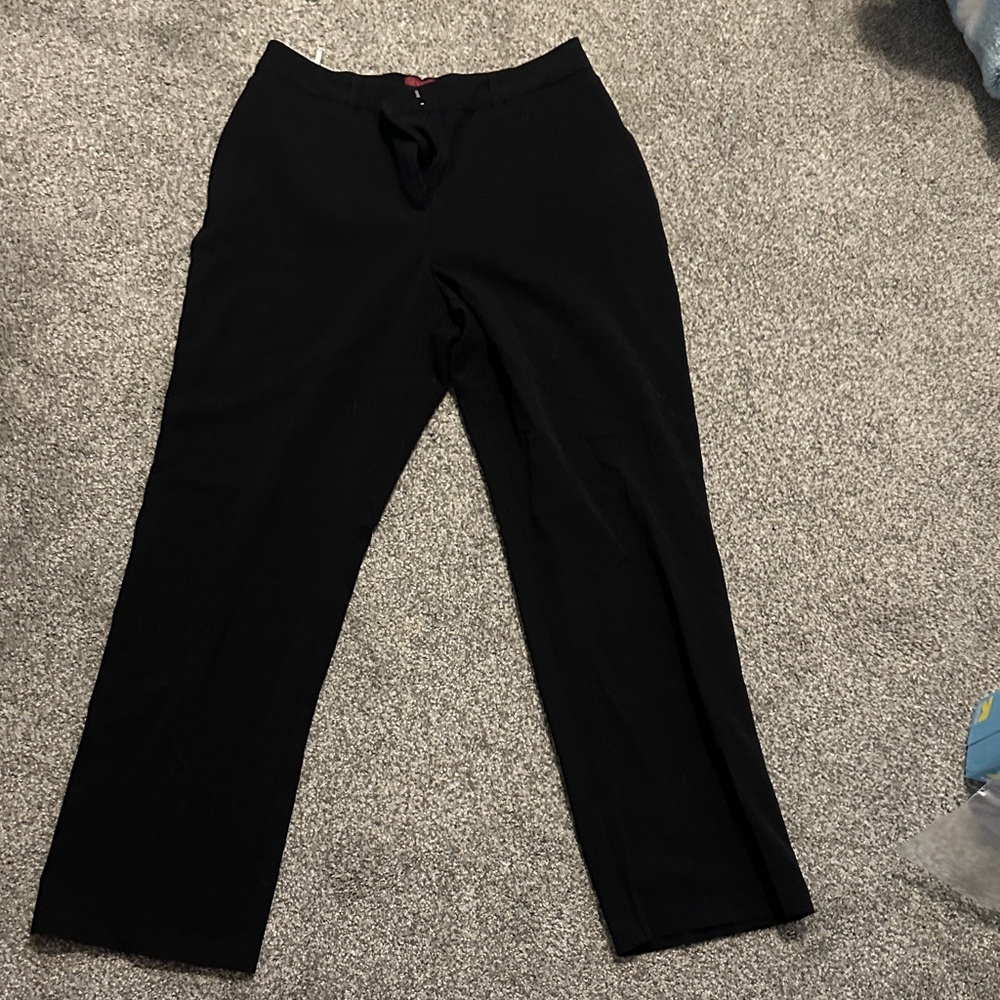 212 Collection Black Curvy Fit Pants